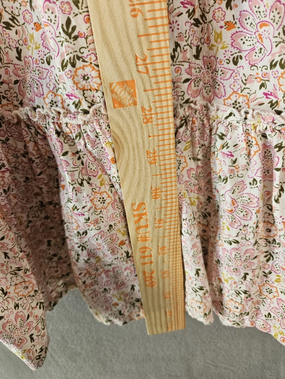 Sundance Ditsy Floral Cottagecore Dress Lace Ruffle Prairie Buttons Women’s XL - Picture 5 of 10